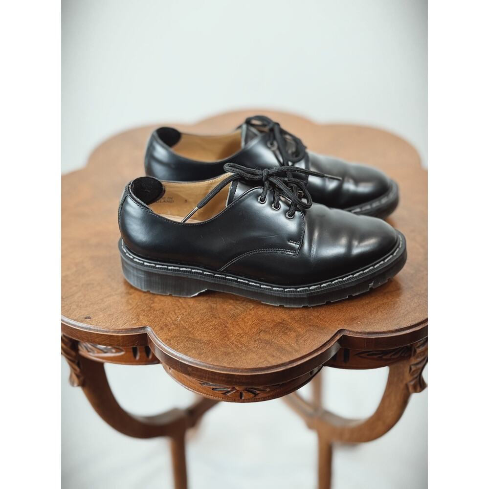 SOLOVAIR England Lace Up Unisex Loafer Black Women's US 6 Men's 5 #0015 - Picture 4 of 8